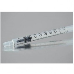 Jeringa Tuberculina 3 cuerpos 1ml sin aguja 100 ud