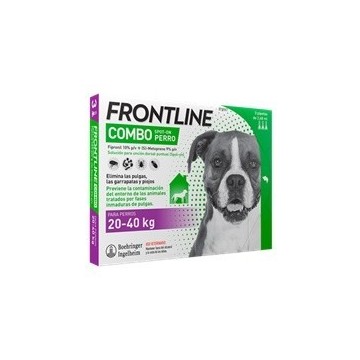 Frontline Combo para perros 20 a 40 kg 3 pipetas