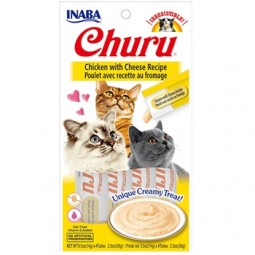 CHURU GATO POLLO CON QUESO 4 X 14 GR