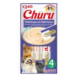 CHURU GATO ATUN CON ALMEJA 4 X 14 GR