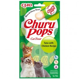 CHURU POPS ATUN CON POLLO 4 X 15 GR