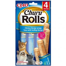 CHURU ROLLS ATUN CON VIEIRA 4 X 10 GR GATO