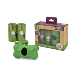 Portabolsas Reciclado + 2 Rollos 15 bolsas Lavanda Nayeco