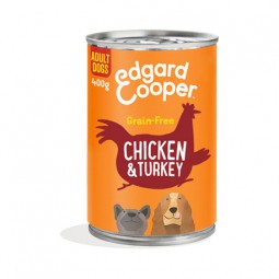 Edgard Cooper Canine Adult Pollo y Pavo (400 gr/lata)