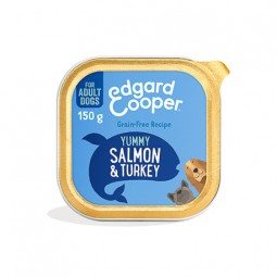 Edgard Cooper Canine Adult Salmon y Pavo  (150 gr/lata)