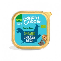 Edgard Cooper Canine Puppy Bio Organic Pollo Pescado (100 gr/lata)