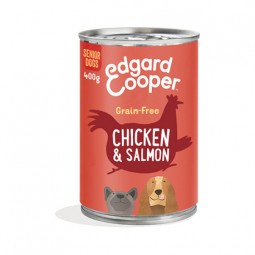 Edgard Cooper Canine Senior Pollo y Salmon (400 gr/lata)