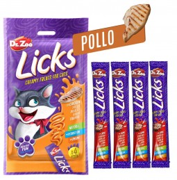 Dr. Zoo Licks Snack Cremoso Pollo Gatos