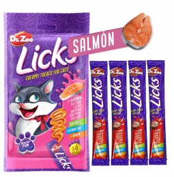 Dr. Zoo Licks Snack Cremoso Salmon Gatos