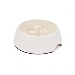 Comedero Slower Antivoracidad Blanco 13cm 350ml 1ud Nayeco