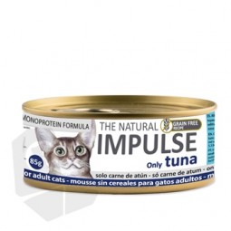 Mousse sin cereales para gatos adultos “The Natural Impulse” atún 85gr
