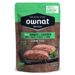 Ownat Wetline Gato Pavo y Pollo 85 gr