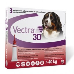 Vectra 3D perros 40 a 60 kg 3 pipetas