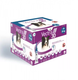 Vectra 3D perros 10 a 25 kg 12 pipetas