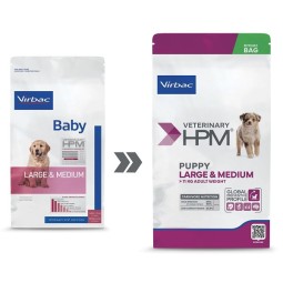 Puppy Large & Medium Dog 12 Kg HPM (Virbac)