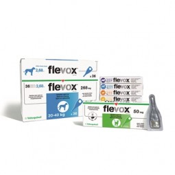 Flevox perro 402 mg 40-60 kg (XL) 36 pipetas